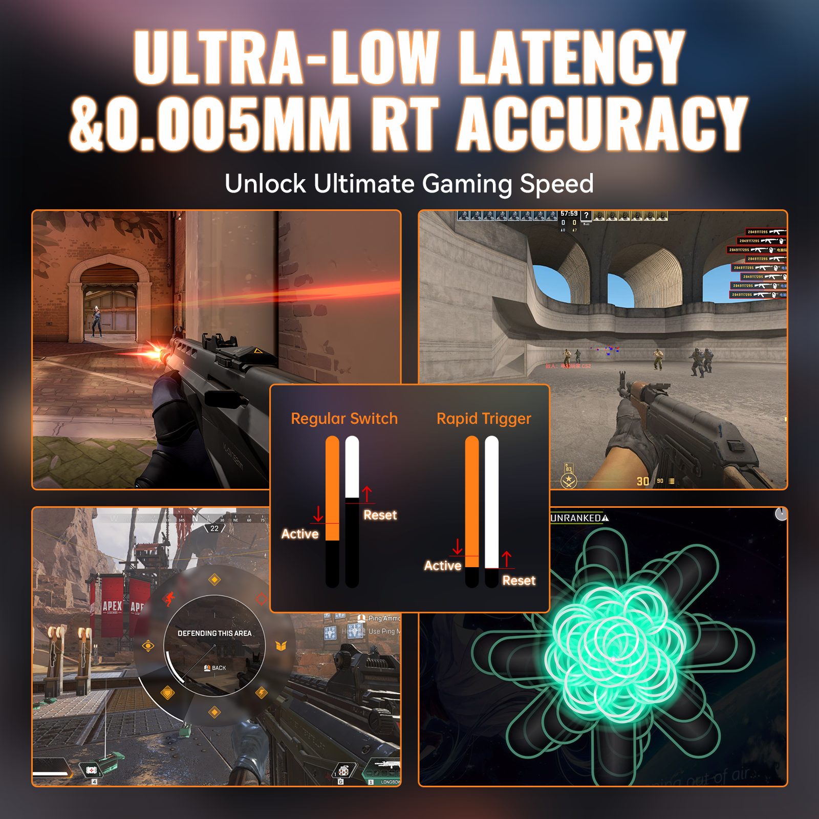 ATTACK SHARK X68MAX HE keyboard: Ultra-low latency gaming with rapid trigger and magnetic switches.