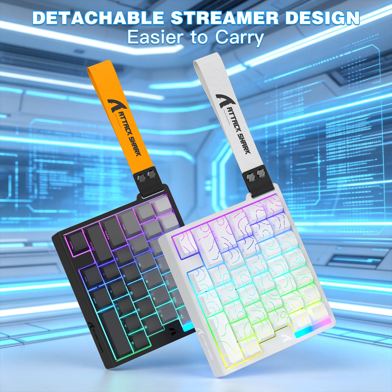 Teclado com Interruptor Magnético de Uma Mão ATTACK SHARK M36 HE