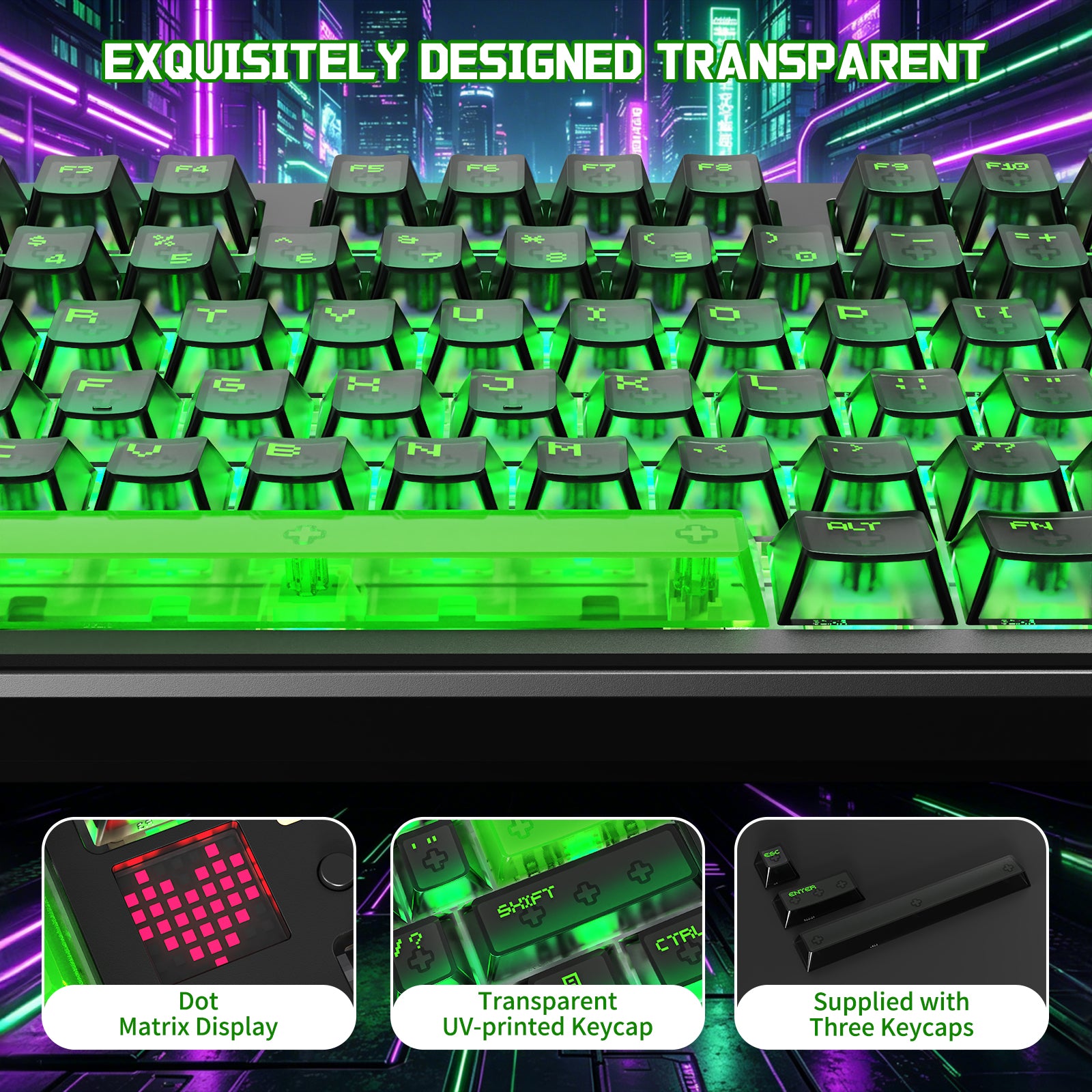 Teclado Mecânico Sem Fio ATTACK SHARK X87 ULTRA com Receptor Sem Fio 8K