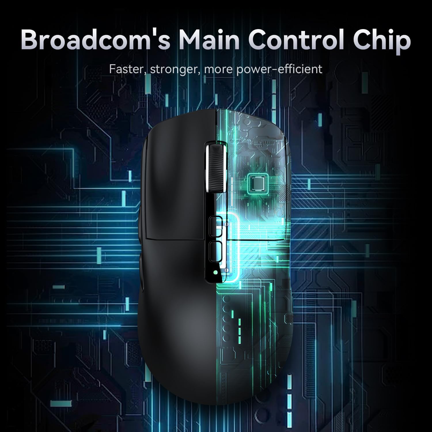 ATTACK SHARK X6 black gaming mouse with charging dock and RGB base