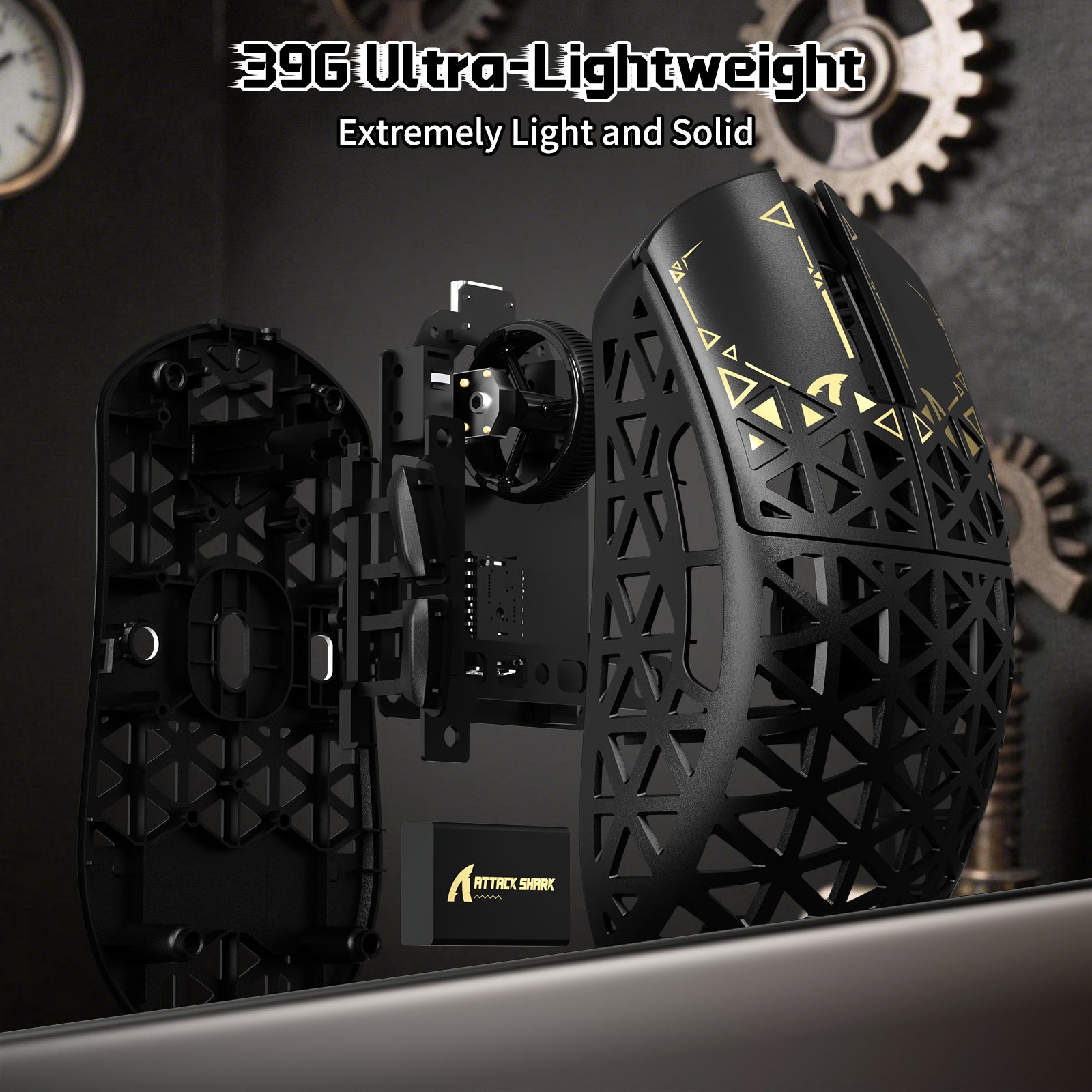 Pacote Gamer ATTACK SHARK R68 HE & R5 ULTRA Fibra de Carbono com Cabo Enrolado C01 ULTRA