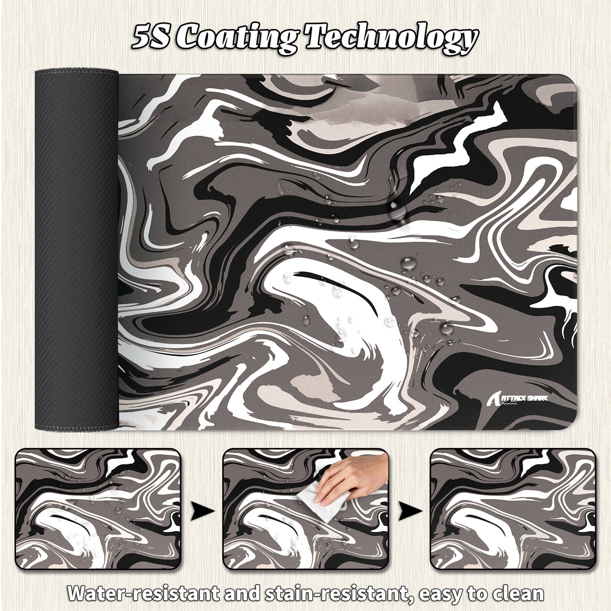 Mousepad Gamer eSport ATTACK SHARK CM02PRO (900x400x4 MM)