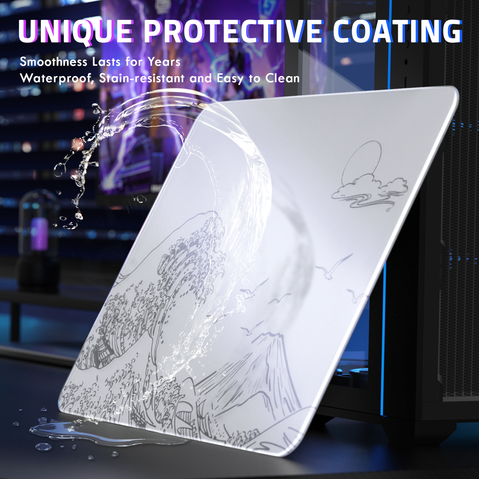 Mousepad Gamer de Vidro Temperado ATTACK SHARK CM05