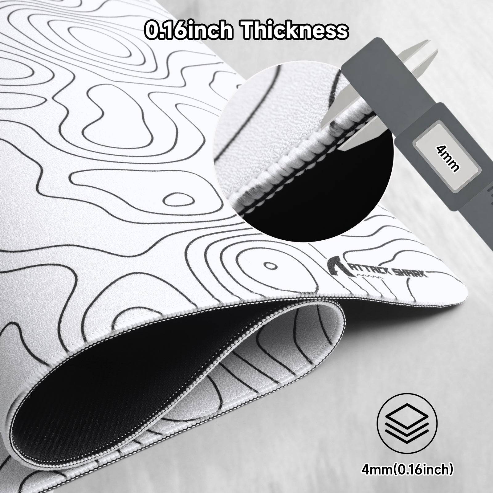 Mousepad Gamer eSport ATTACK SHARK CM02PRO (900x400x4 MM)