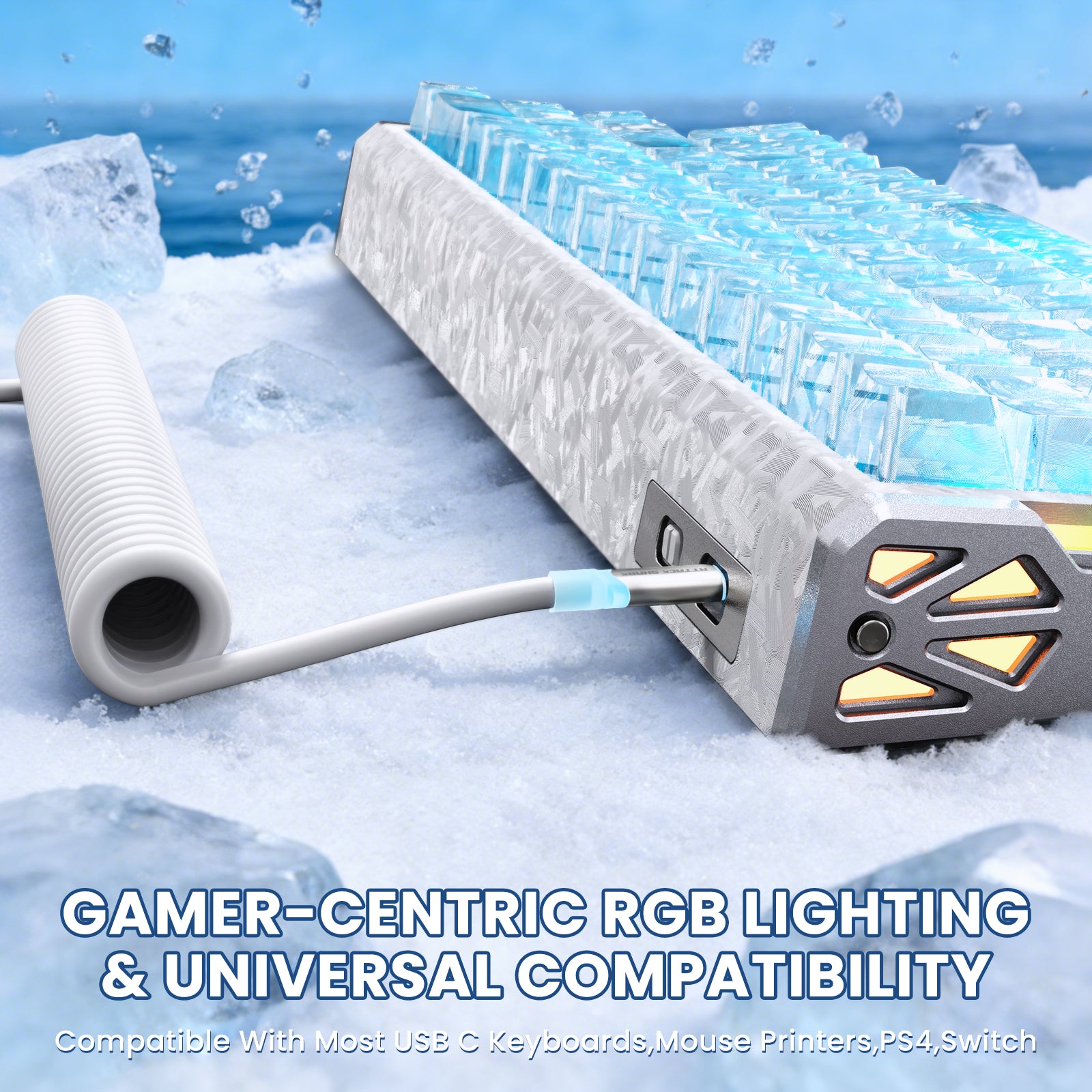 Pacote Gamer ATTACK SHARK R68 HE & X11 ULTRA Fibra de Carbono com Cabo Enrolado C01 ULTRA