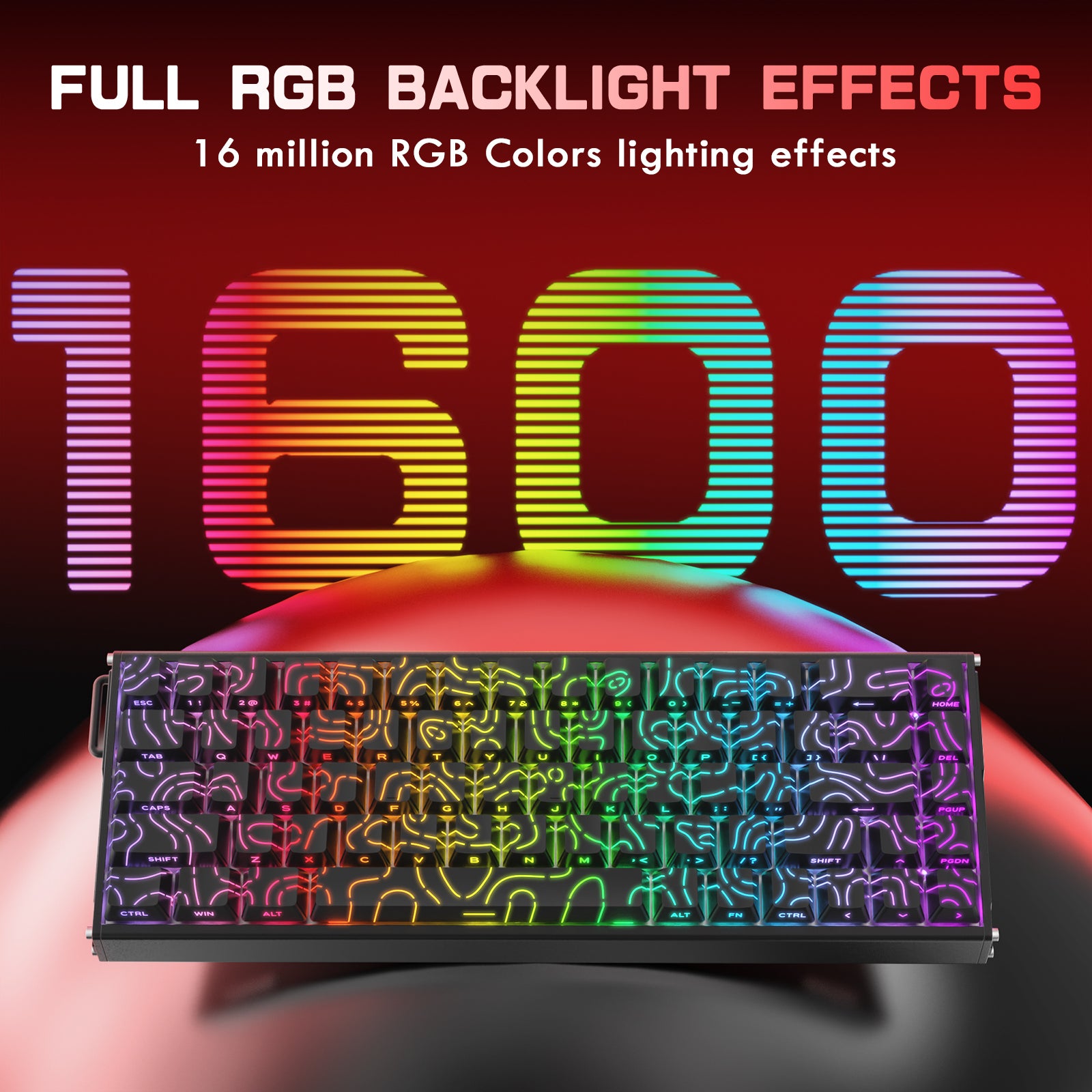 Teclado ATTACK SHARK X68MAX HE Rapid Trigger CNC de Alumínio com Switch Magnético e Cabo Enrolado RGB C01Ultra