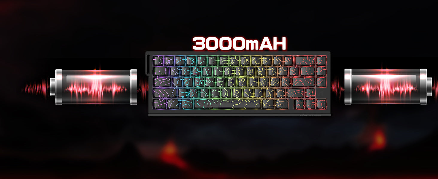 ATTACK SHARK X68PRO HE Teclado Rapid Trigger Sem Fio com Cabo Enrolado