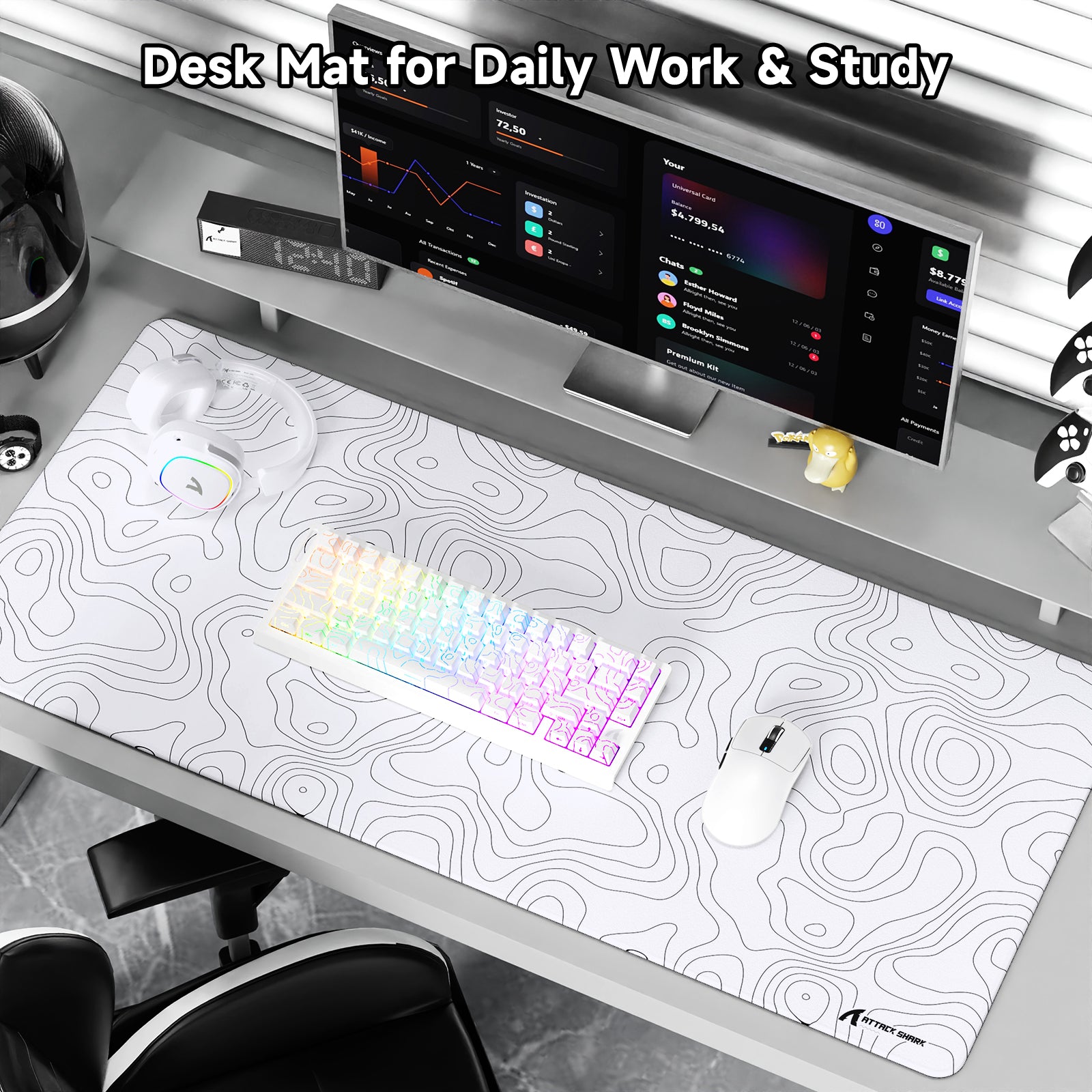 Mousepad Gamer eSport ATTACK SHARK CM02PRO (900x400x4 MM)