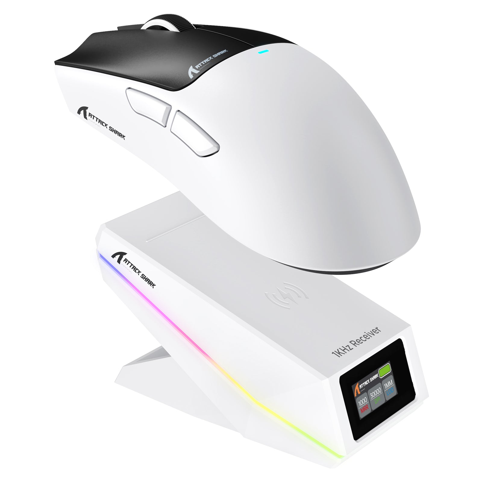 Mouse Gamer Sem Fio ATTACK SHARK X11 PRO V2 com Dock de Carregamento e Tela TFT