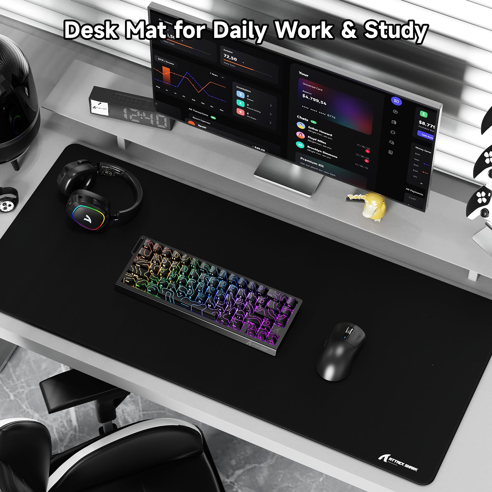 Mousepad Gamer eSport ATTACK SHARK CM02PRO (900x400x4 MM)