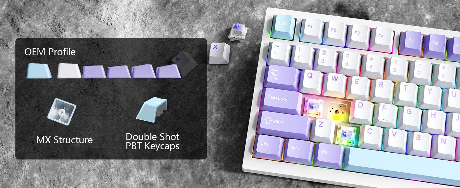 Teclado Mecânico Tri-modo ATTACK SHARK X820Ultra Gasket