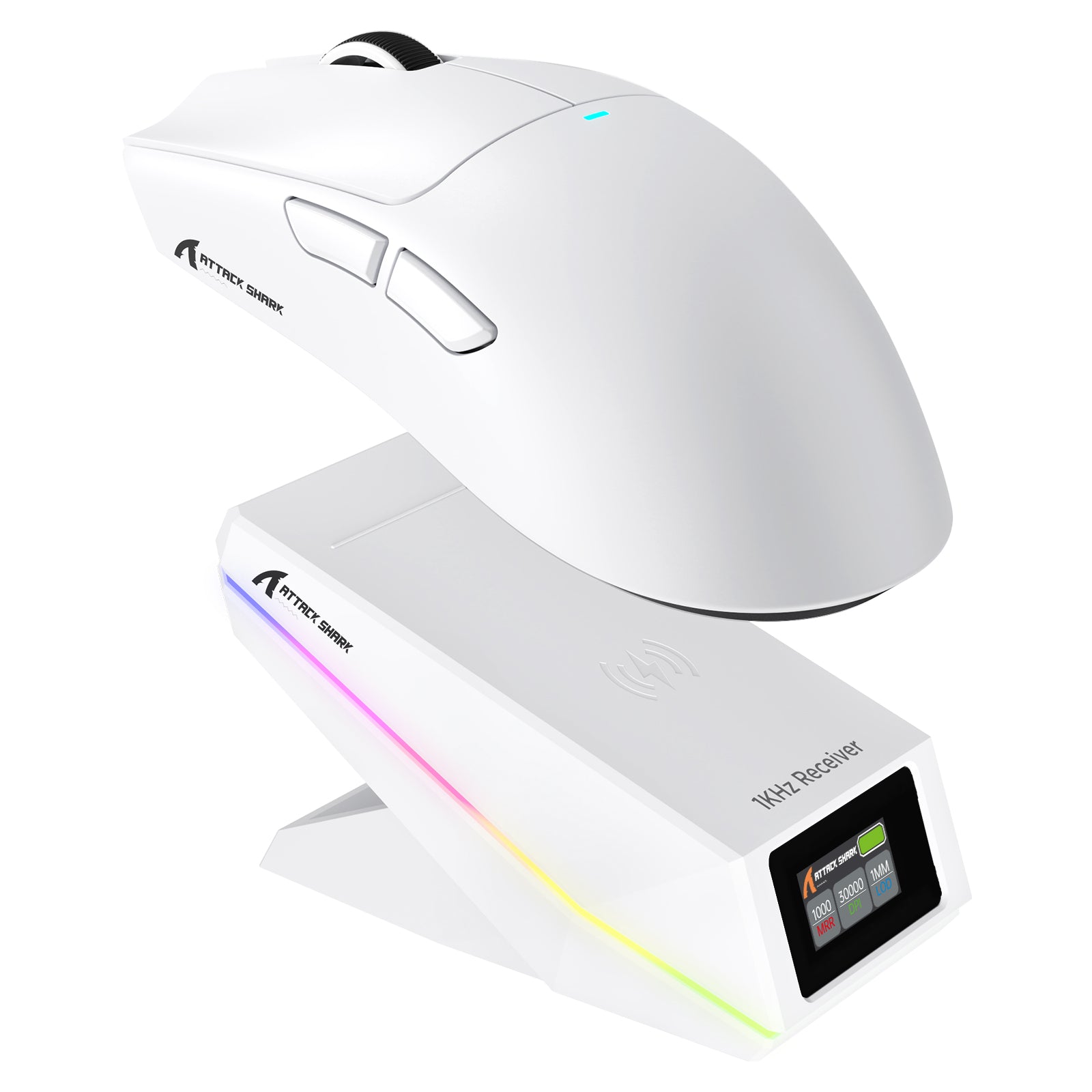 Mouse Gamer Sem Fio ATTACK SHARK X11 PRO V2 com Dock de Carregamento e Tela TFT