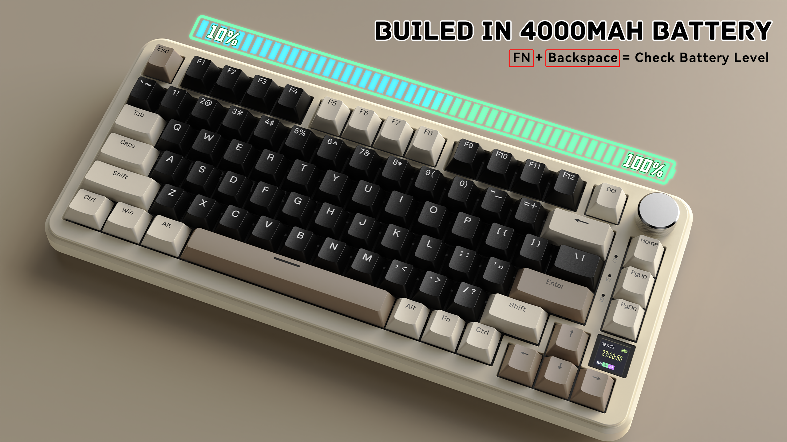 ATTACK SHARK X85PRO Teclado Mecânico Tri-modo com Gaxeta