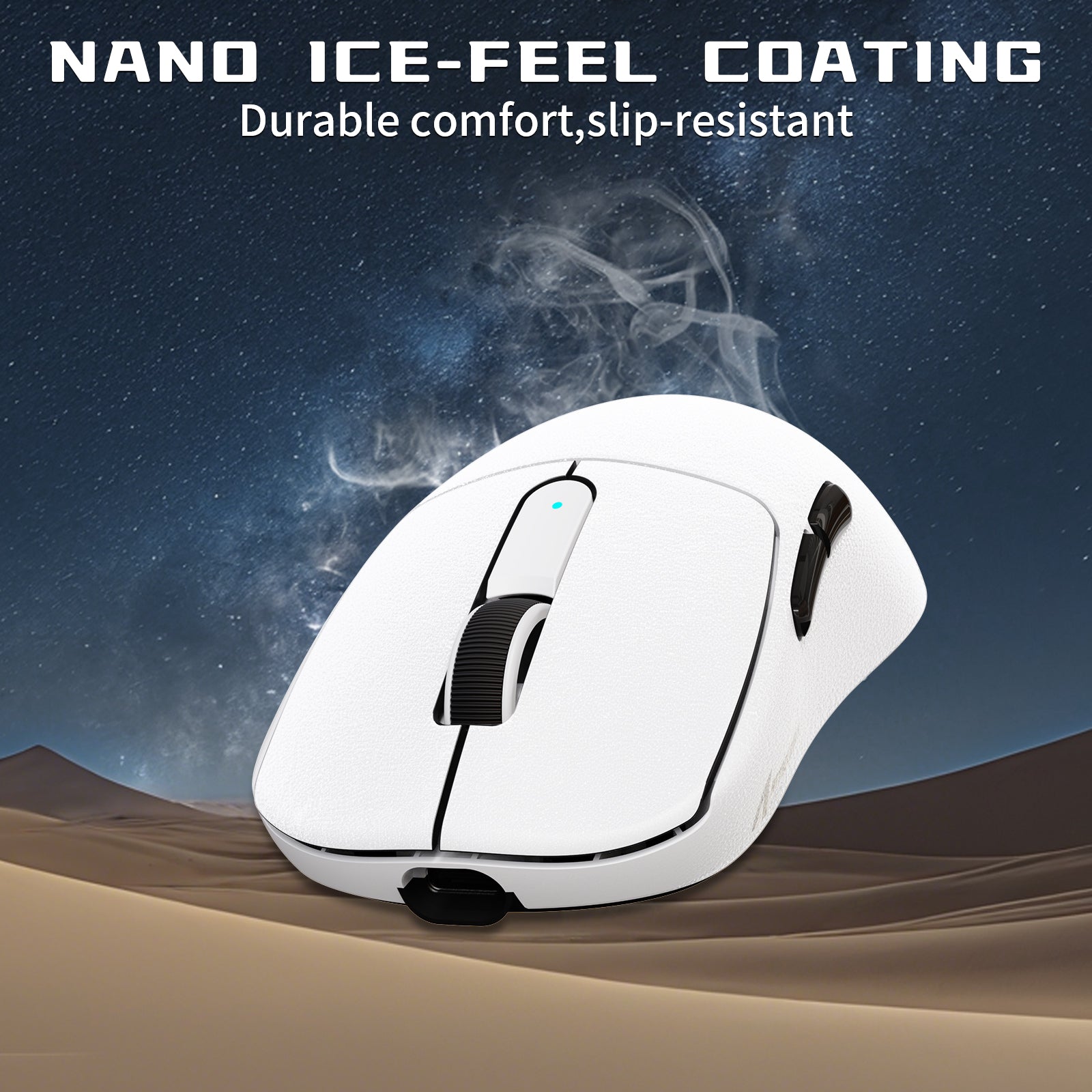 Mouse Gamer Sem Fio ATTACK SHARK V5 8KHz PAW3950MAX com Cabo C06 Ultra