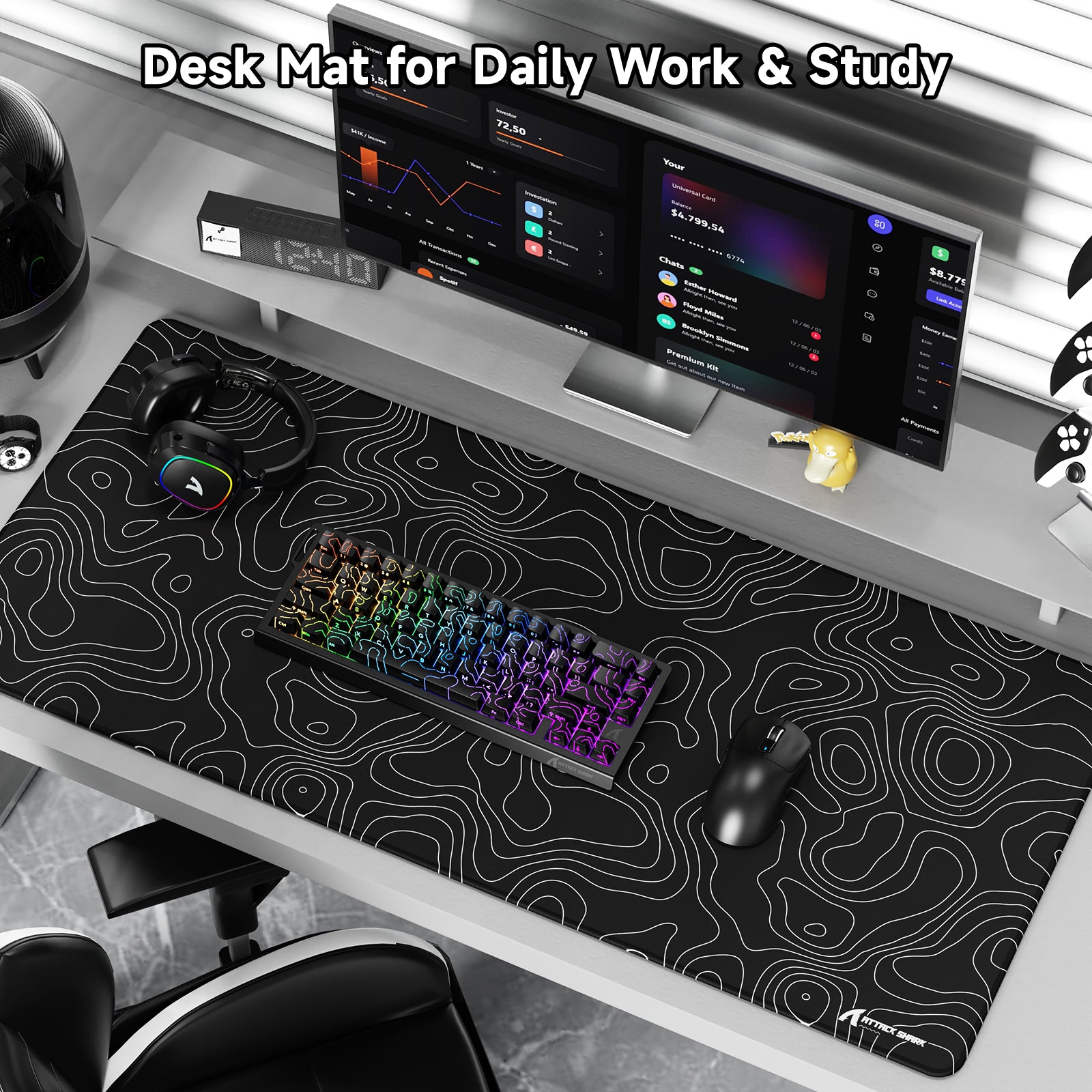 Mousepad Gamer eSport ATTACK SHARK CM02PRO (900x400x4 MM)