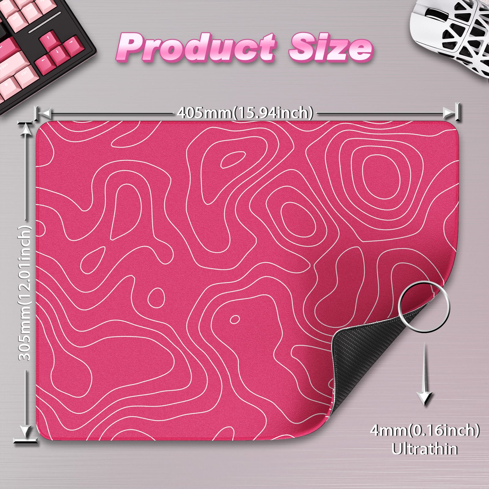 Mousepad Gamer eSport ATTACK SHARK CM02SE (410x310x4 MM)