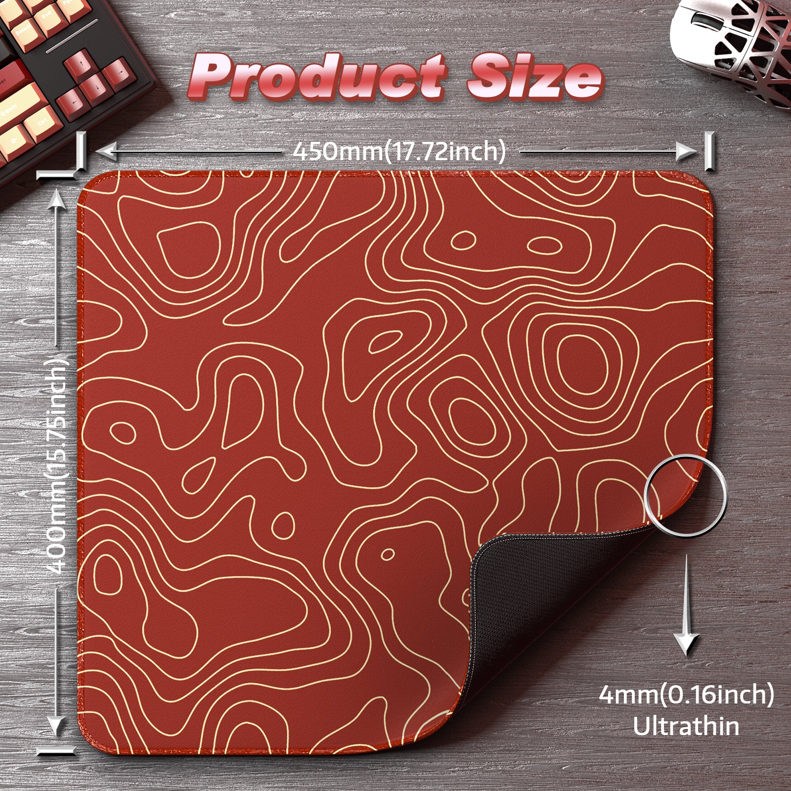 ATTACK SHARK CM02 Mousepad Gamer eSport (450x400x4 MM)