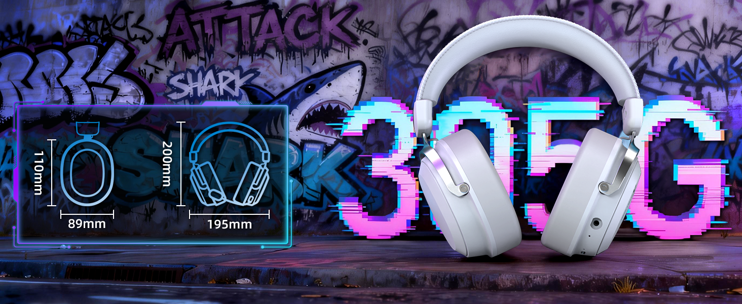 Headset Gamer Sem Fio ATTACK SHARK L30PRO