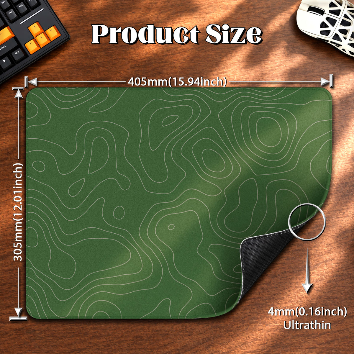 Mousepad gamer eSport ATTACK SHARK CM02SE (405x305x4 MM)