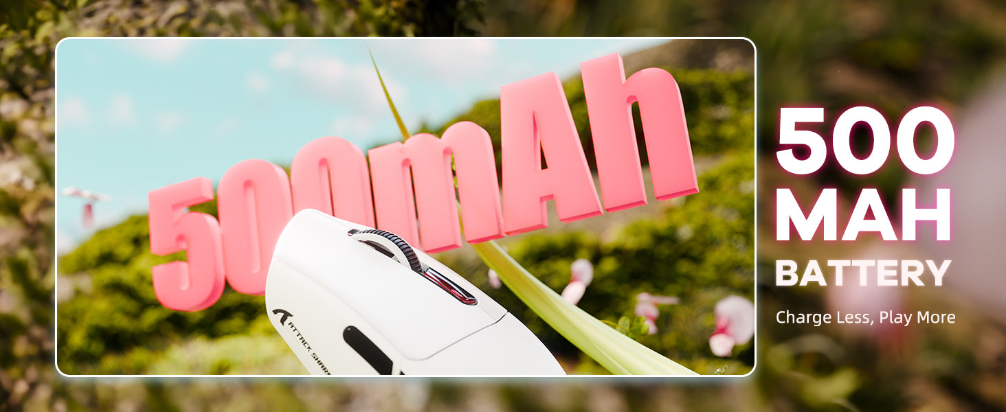 Mouse Gamer Sem Fio Tri-modo ATTACK SHARK G3 25000 DPI Ultraleve