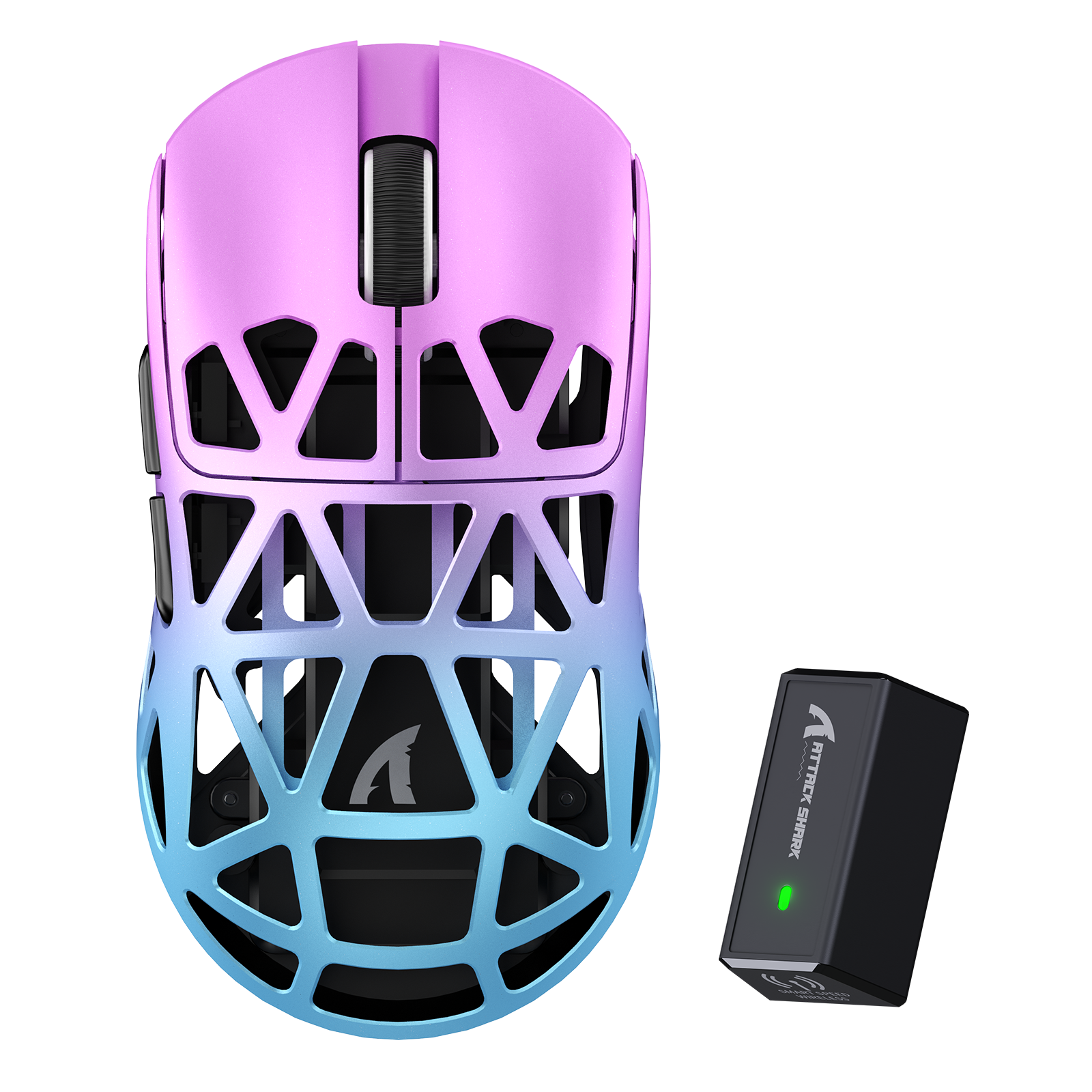 ATTACK SHARK R2 Mouse Gamer de Liga de Magnésio PAW3950 8K (Não Inclui a Base de Carregamento)
