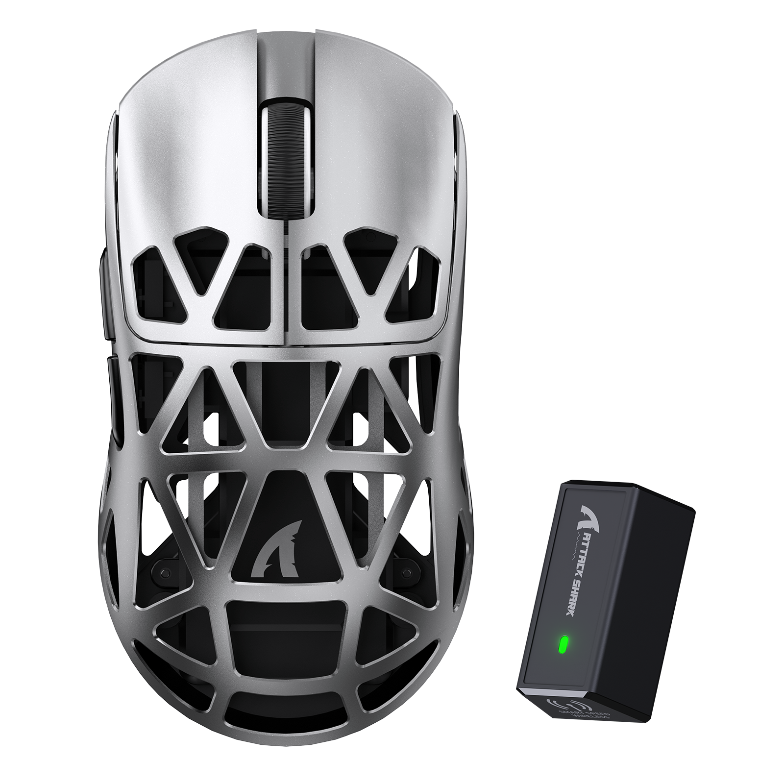 ATTACK SHARK R2 Mouse Gamer PAW3950 em Liga de Magnésio 8K (Não Inclui a Base de Carregamento)