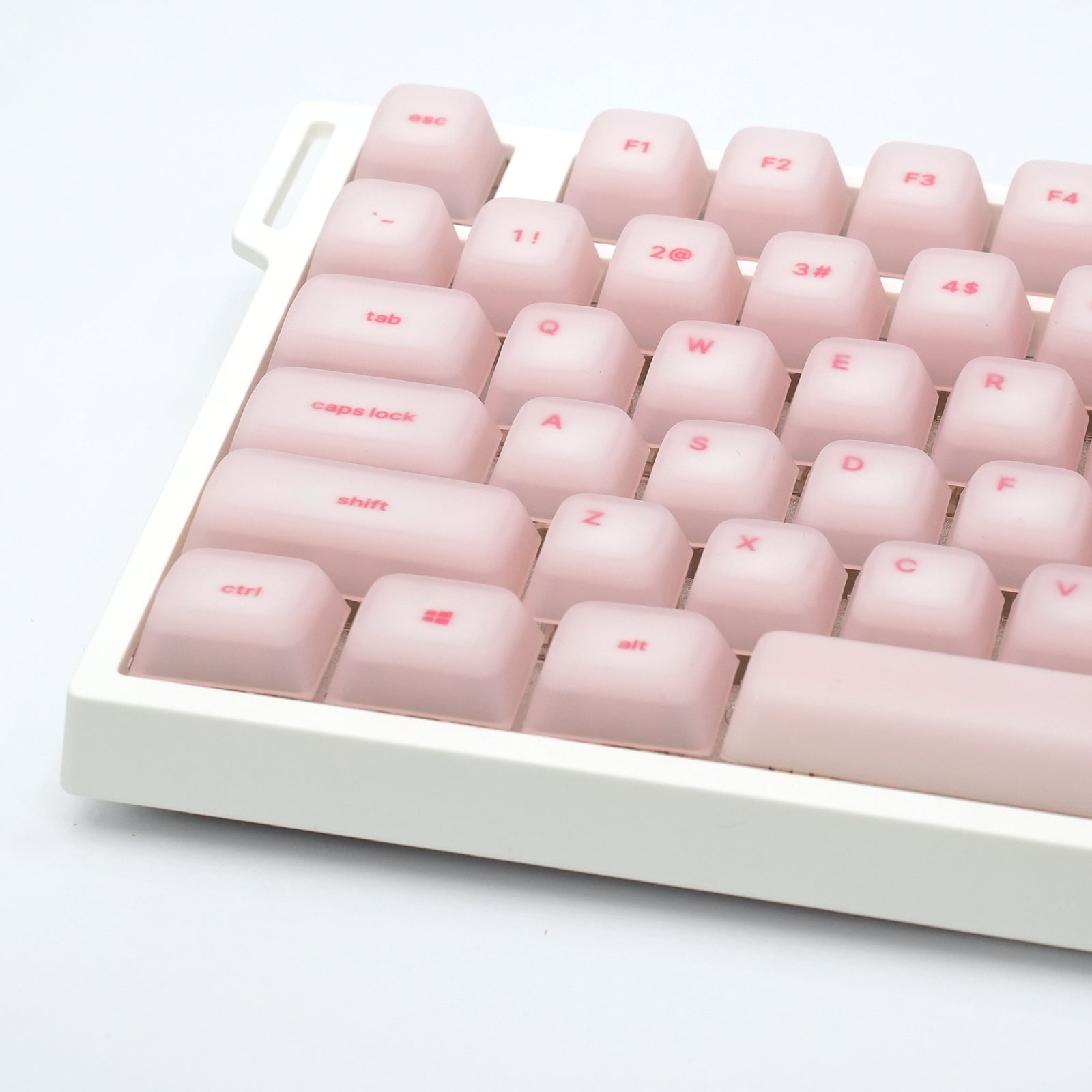 ATTACK SHARK SK01 Conjunto de 113 teclas com keycaps de silicone, perfil Cherry, ANSI, rosa
