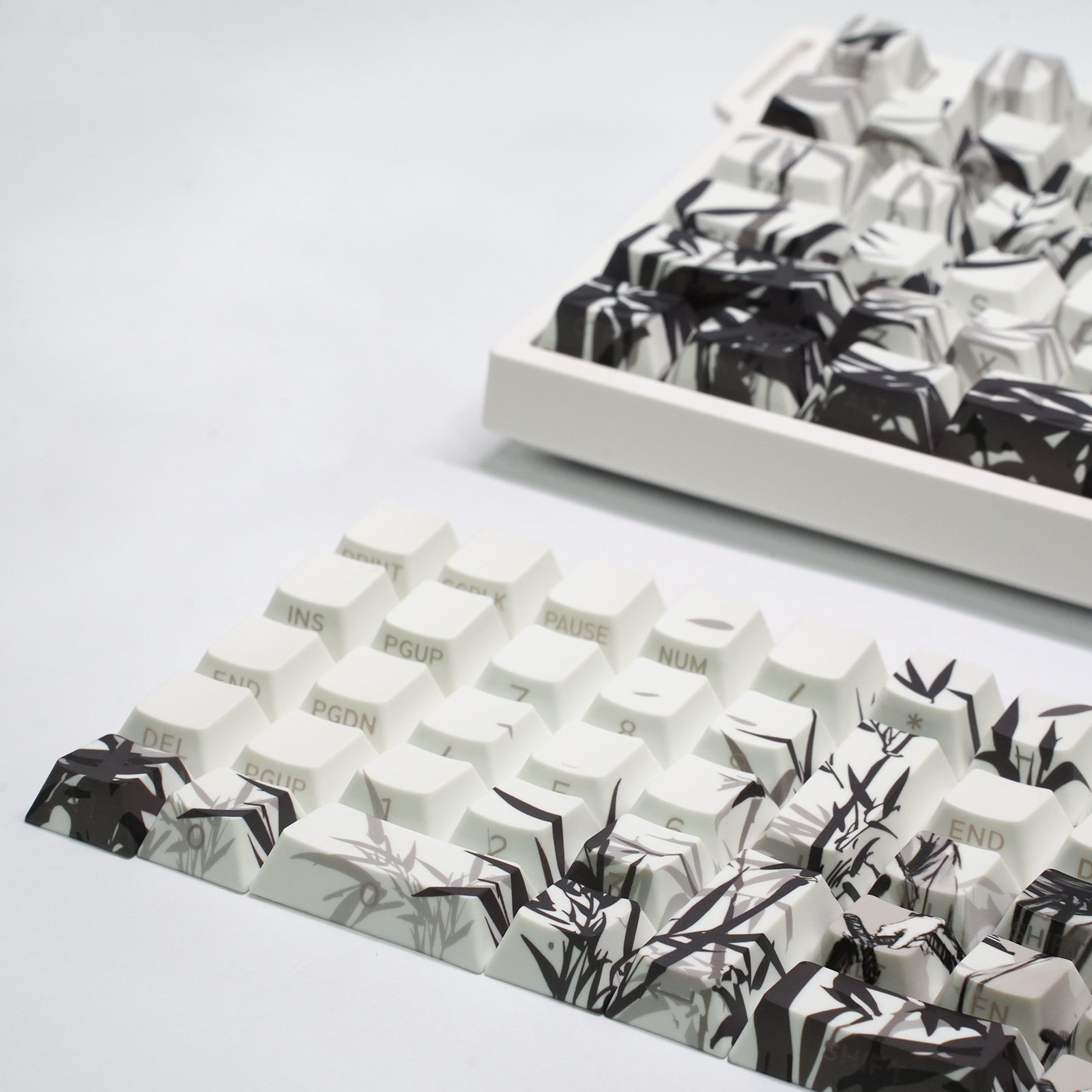 ATTACK SHARK SK02 129 teclas com keycaps PBT impressas na lateral, ANSI/ISO, Cavaleiro Errante