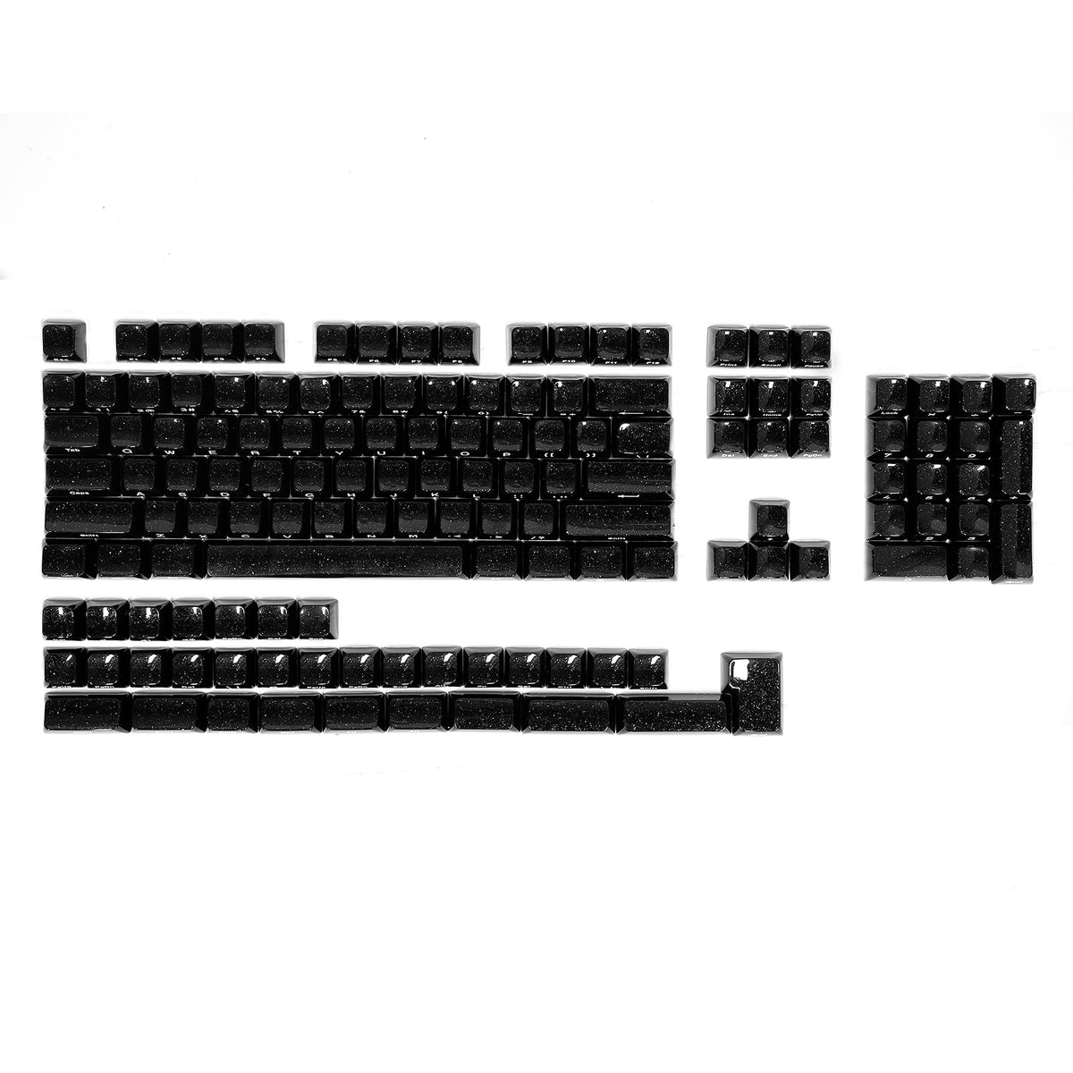 ATTACK SHARK SK03, 136 teclas, keycaps de cristal, perfil ASA, ANSI/ISO