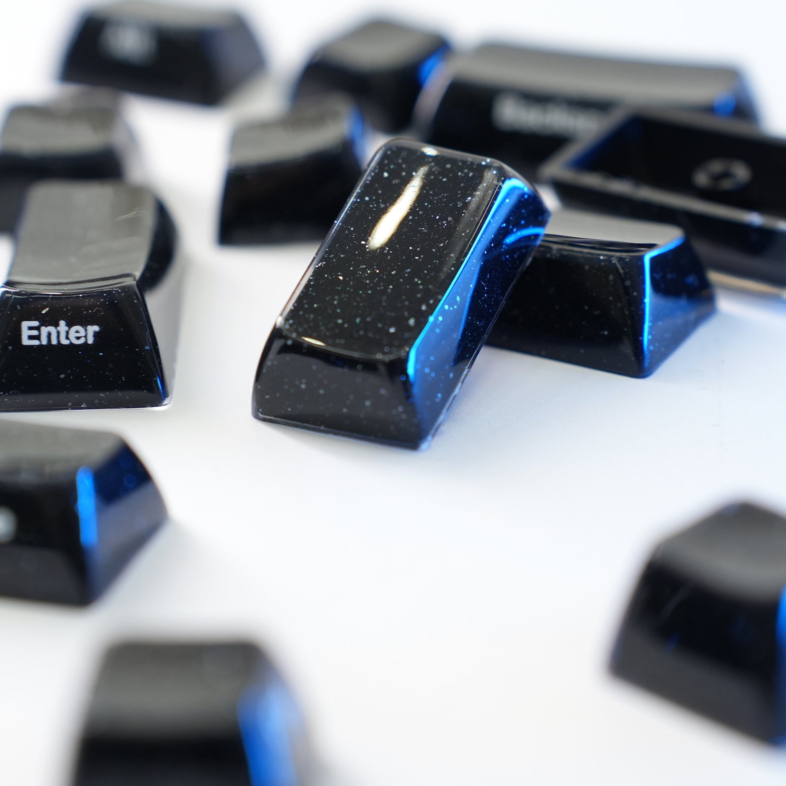 ATTACK SHARK SK03, 136 teclas, keycaps de cristal, perfil ASA, ANSI/ISO