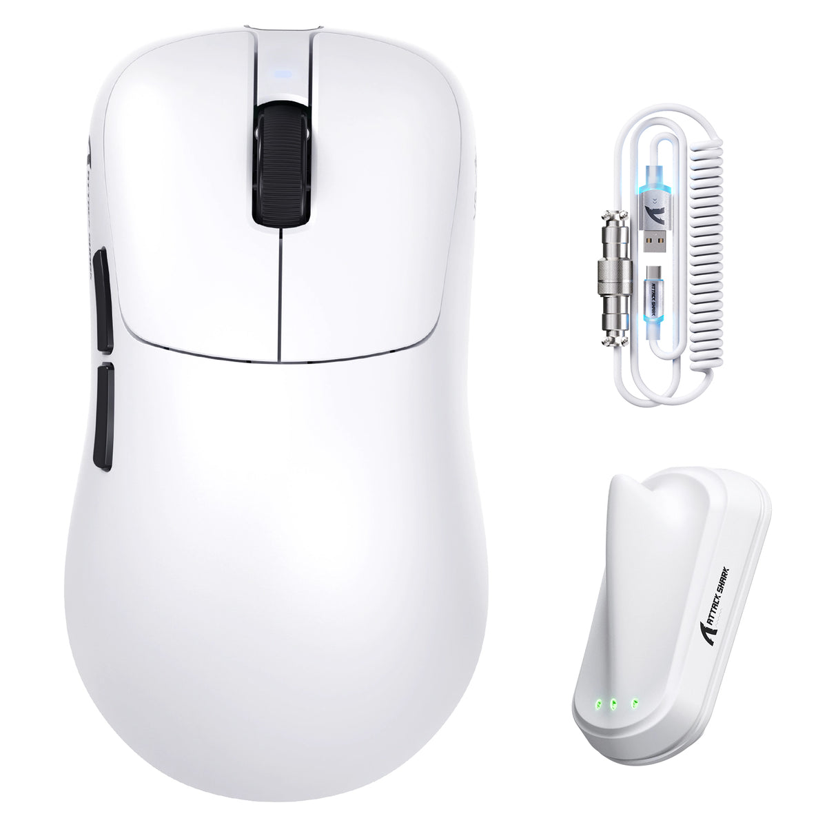 ATTACK SHARK V2 AIR PAW3955MAX Mouse Gamer Sem Fio Ergonômico