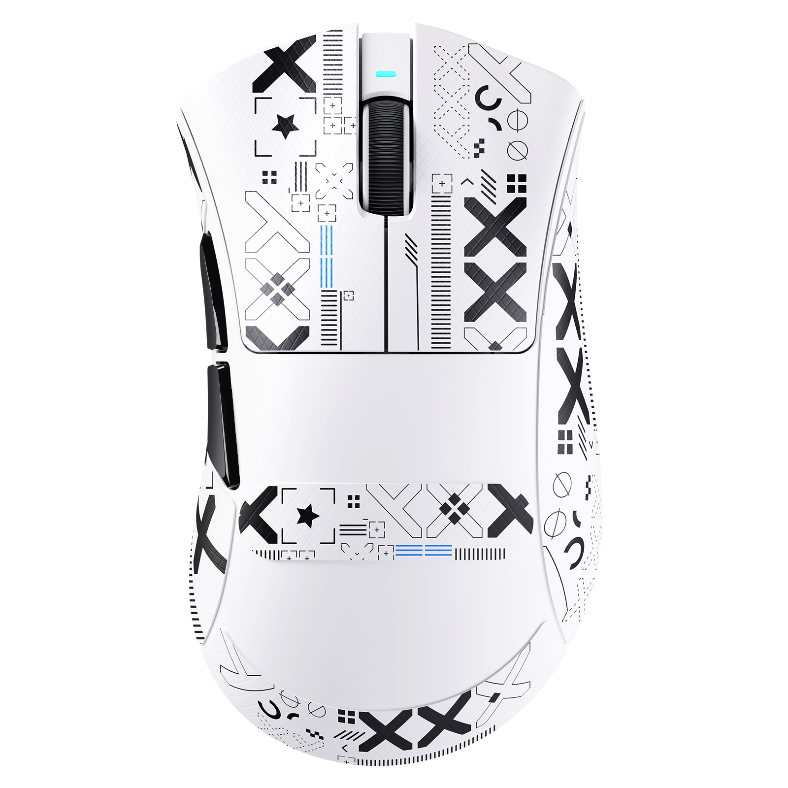 ATTACK SHARK V3 white ultra-light gaming mouse with ergonomic large-shell design
