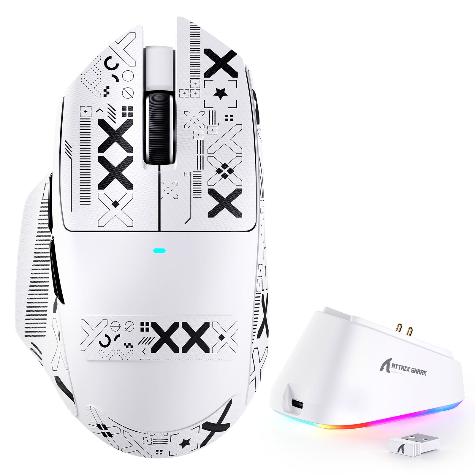 Mouse Gamer Tri-Mode Ultra-Leve ATTACK SHARK V6