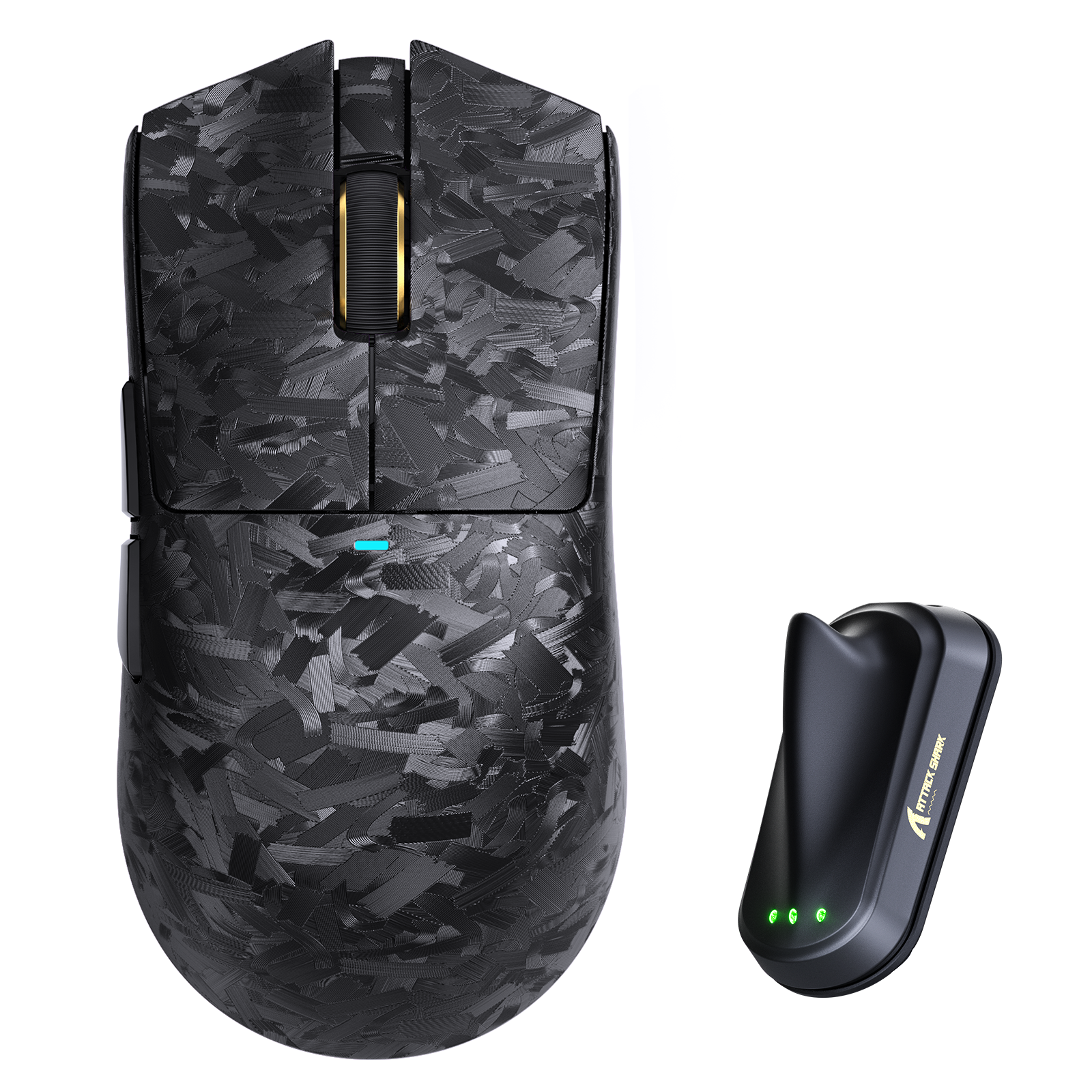 Mouse Gamer Sem Fio ATTACK SHARK X11 ULTRA Fibra de Carbono 8K PAW3950MAX