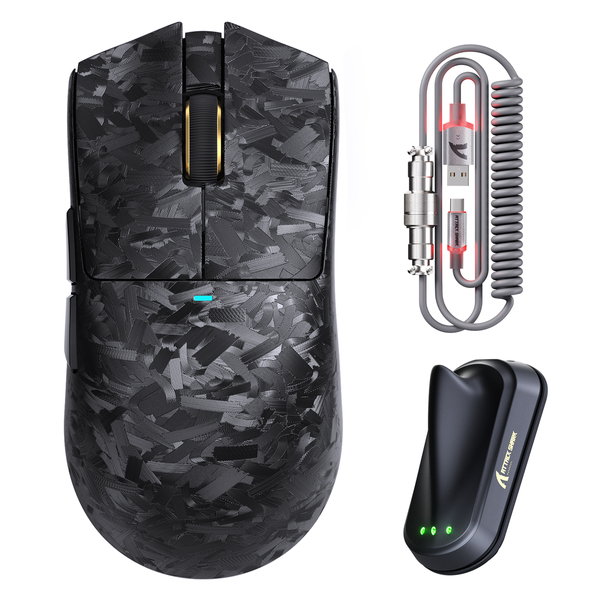 Mouse Gamer Sem Fio X11 Ultra Carbon Fiber | 8000Hz - Attack Shark