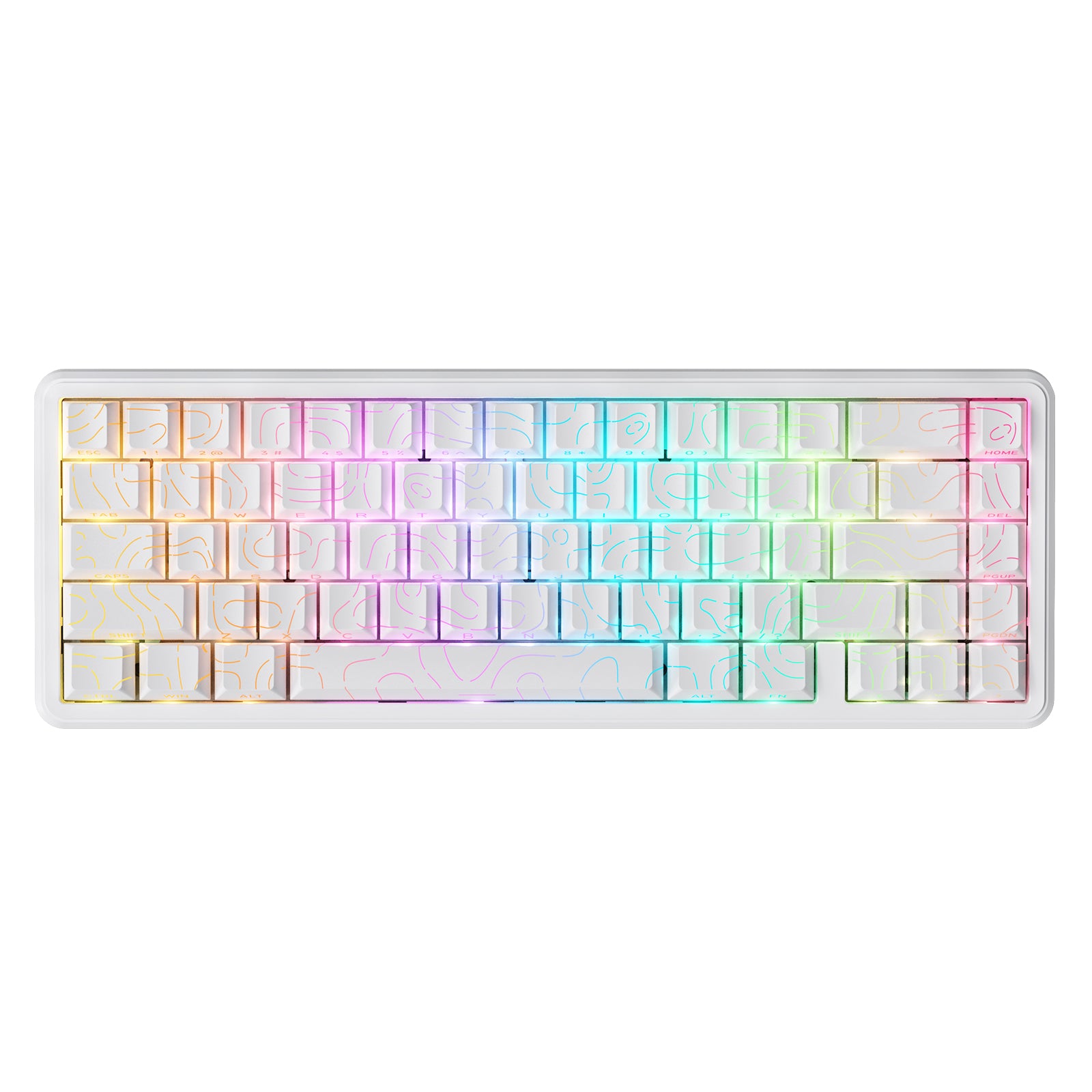 Teclado ATTACK SHARK X65 HE com chave magnética de disparo rápido