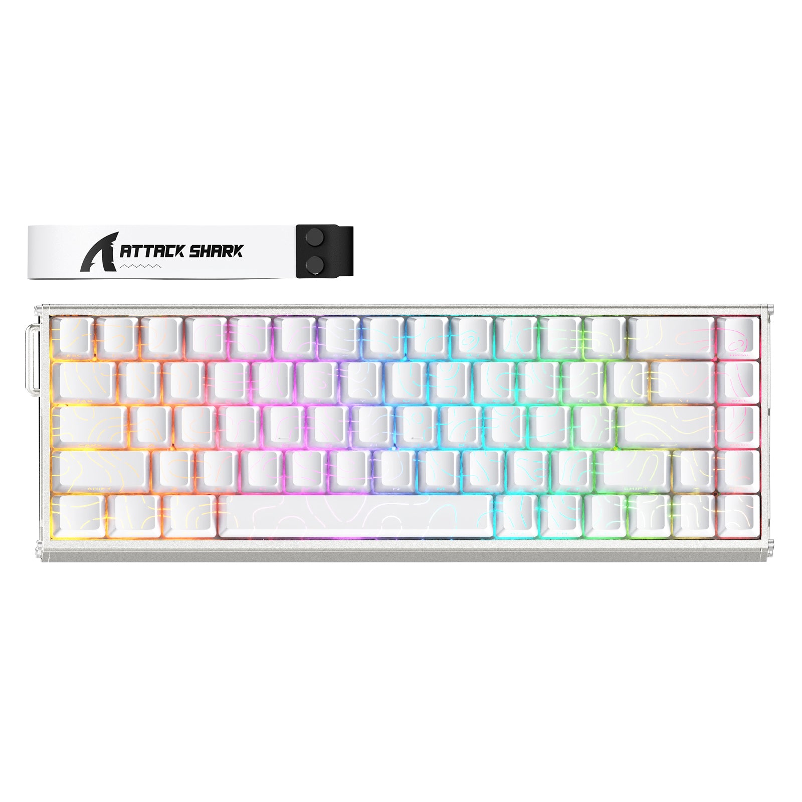 Teclado ATTACK SHARK X68MAX HE Rapid Trigger de Alumínio com Switch Magnético