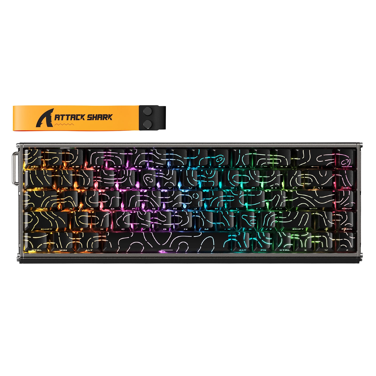 Teclado ATTACK SHARK X68MAX HE Rapid Trigger de Alumínio com Switch Magnético