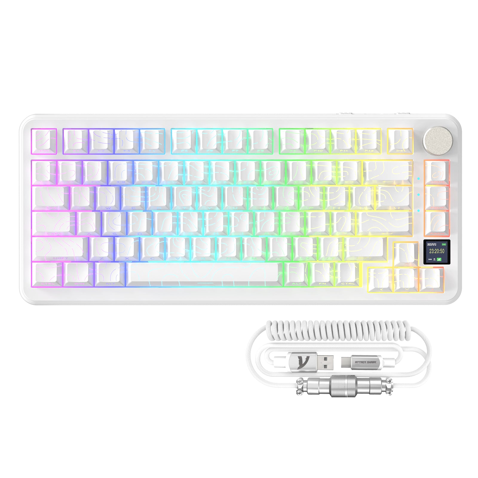 Contornos brancos (com cabo C01PRO) / Switch Blueberry (Linear)