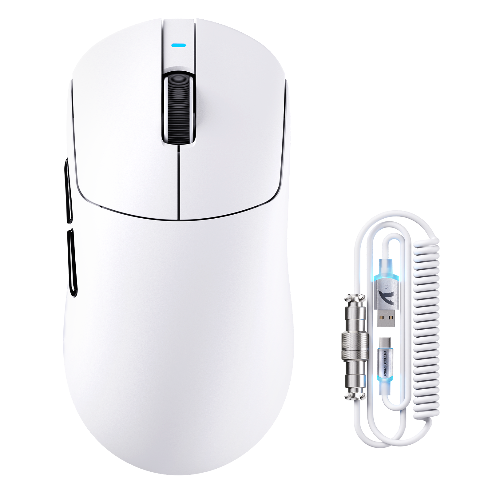 Mouse Gamer Sem Fio Tri-modo ATTACK SHARK X8PLUS com Cabo C06 ULTRA