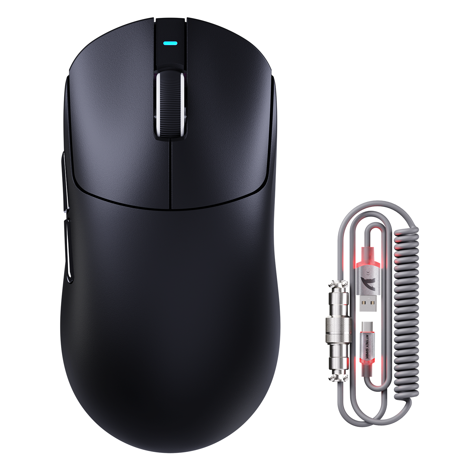 Mouse Gamer Sem Fio Tri-modo ATTACK SHARK X8PLUS com Cabo C06 ULTRA