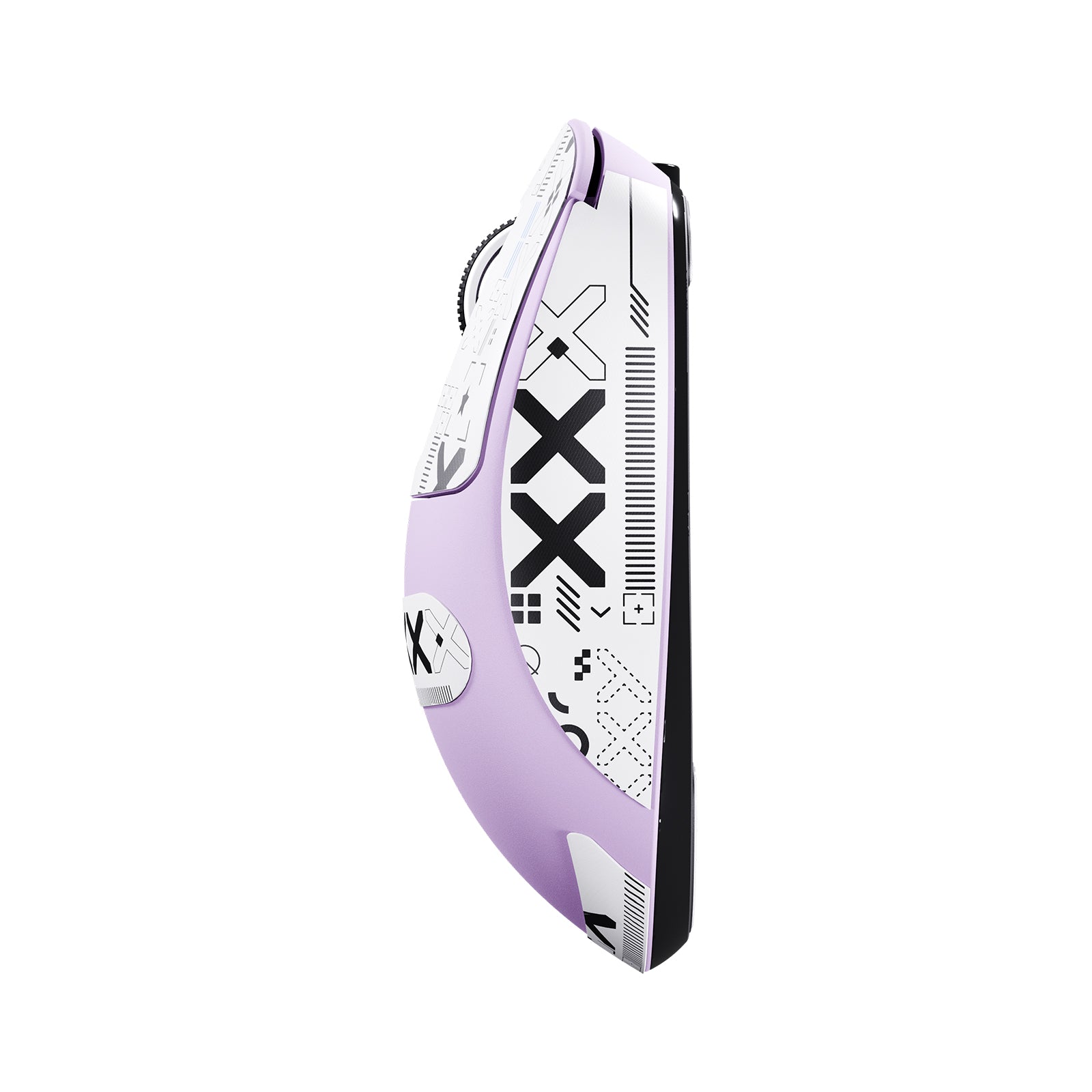 ATTACK SHARK X3 Wireless Gaming Mouse in Lavender, ergonomic design with graphic design, Superlight.