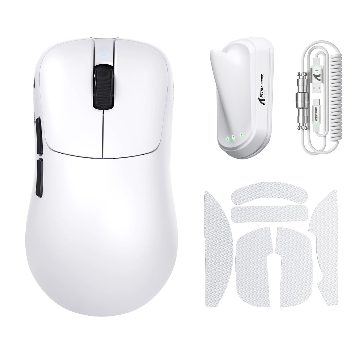 ATTACK SHARK V2 AIR PAW3955MAX Mouse Gamer Sem Fio Ergonômico